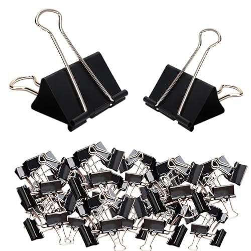 100 pack small black bulldog - pack,