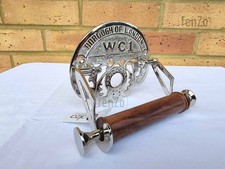 Antique Chrome/Shinny Nickle Wc1 Modern Vintage style Toilet Roll Holder