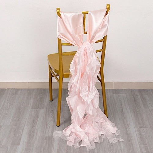 Curly willow chiffon satin - curly,