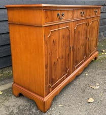 Reproduction Yew Wood Sideboard