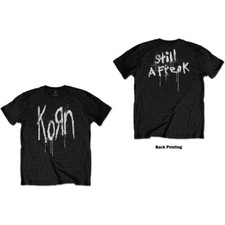 Official KORN T Shirt Still A Freak Black Mens Classic Rock Metal Band Unisex