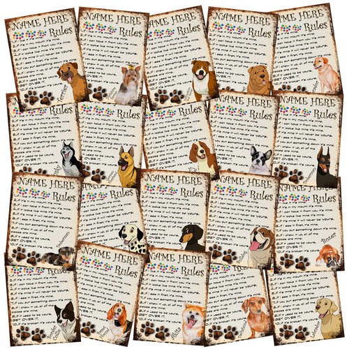 Personalised dog breed cute - personalised,