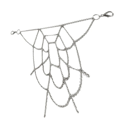 Spider web pants chain - web,