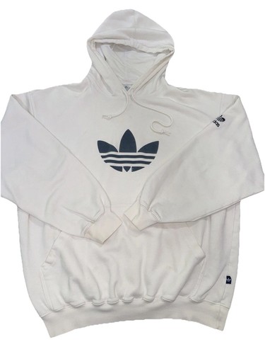 Adidas white hoodie label - white, d8