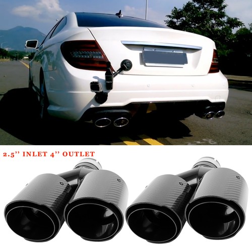 Carbon rear dual exhaust - carbon,