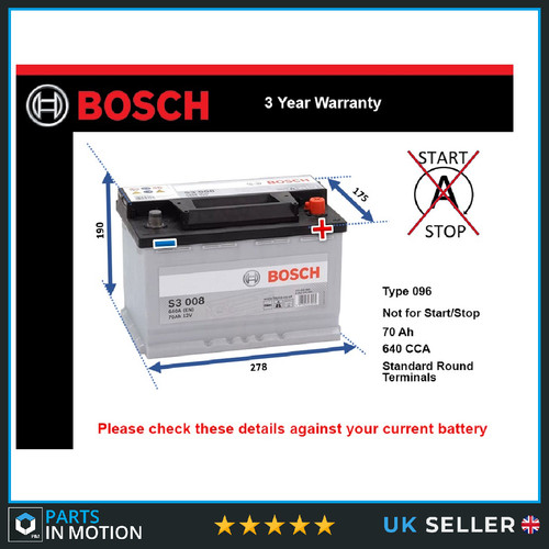 Battery fits peugeot 308 - battery,