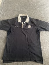 Vintage Nike England Rugby Shirt Medium Grey/ Black Short Sleeve