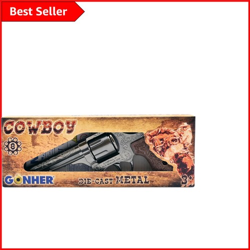 Silver metal cowboy gun - gun, 8