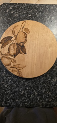 Saitras 35cm wooden lazy susan - 35cm,