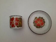 Stonehenge Midwinter Nasturtium ~ England ~ Egg Cup & Coaster ~ Very Nice