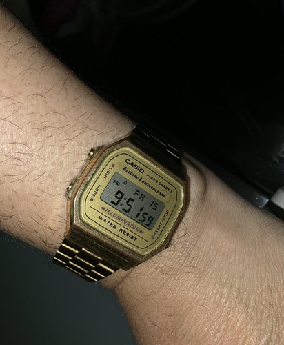 Casio illuminator a168 gold - casio,