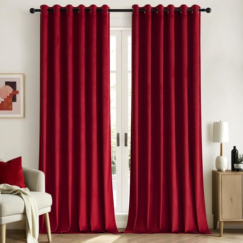 Woaboy red velvet curtains - woaboy,
