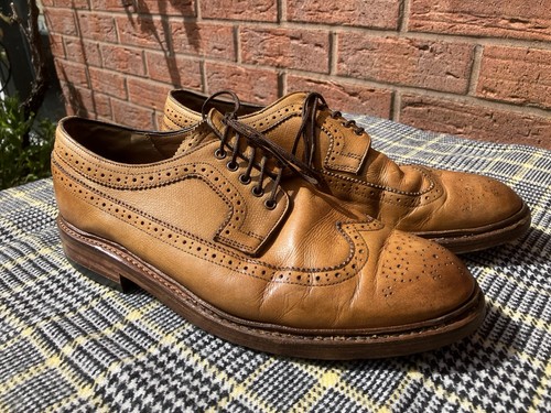 Grenson tan leather brogues - grenson,