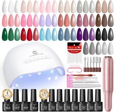 Gel Nail Polish Kit with LED