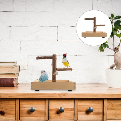 Portable wooden bird perch - portable,