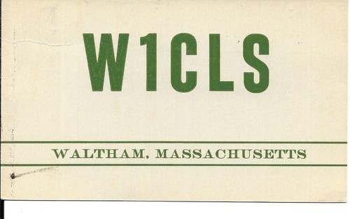 Qsl 1948 waltham - ,