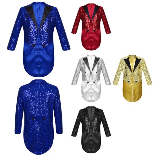 Boys shiny sequins - shiny, tuxedo