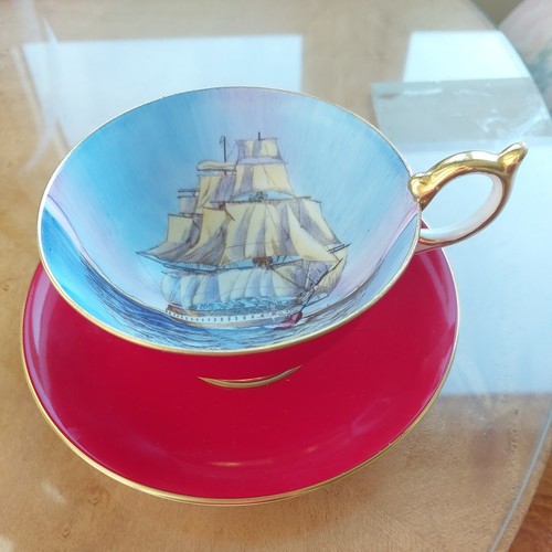 Aynsley clipper cup saucer - aynsley,