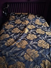 Bedeck Black And Gold Throw For Bed