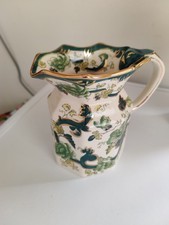 Masons Vintage Ironstone Jug Chartreuse Design