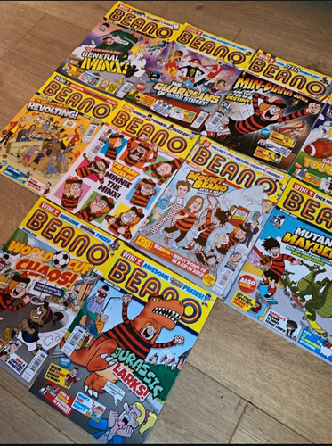 Beano comics x10 consecutive - beano,
