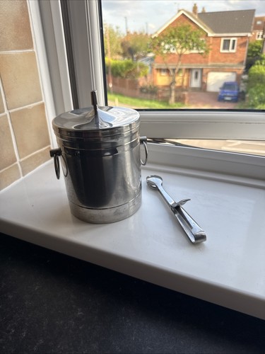 Nice vintage ice bucket silver - bucket,