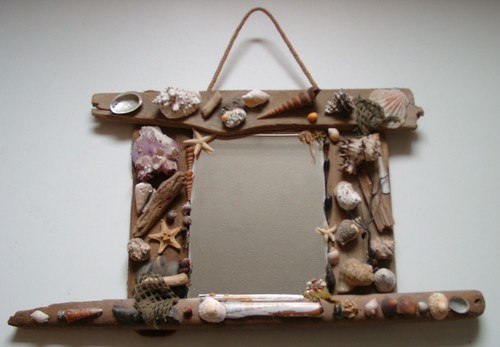 Rustic vintage handmade mirror - rustic,