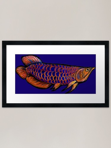 Arowana momma framed art - art, print