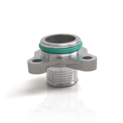 Coolant hose flange aluminum - hose,