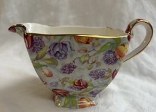 Vintage Royal Winton Stratford Chintz Creamer 1995 Floral Porcelain Milk England