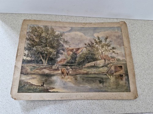 Vintage watercolour 1850s - vintage,