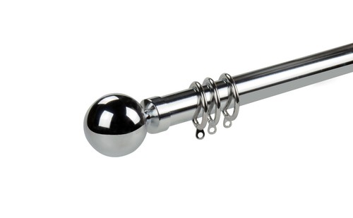 Metal curtain poles pole track - metal,