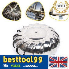 CHIMNEY SPINNER COWL Stainless Steel Spinning Wind Rotating Cap 160mm Diameter