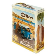 VW Bulli Beetle Ready for Summer XL Large Cereal Storage Tin 4L Nostalgic Art