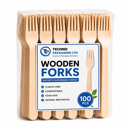 Wooden reuseable forks eco - wooden,