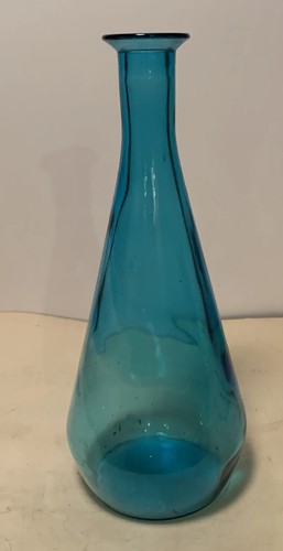 Vintage glass tall blue - tall,