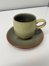 Denby Fire Chilli Breakfast Tea Cup and Saucer