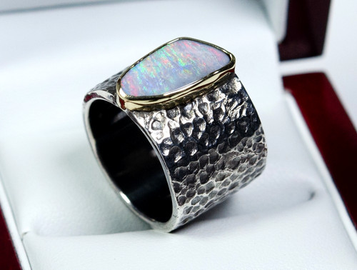 585 vintage gold silver ring - vintage,