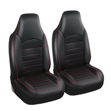 Car Front Seat Cover PU Leather Seat Cushion For High Back Bucket Seat Protector