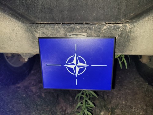 Nato flag symbol towing hitch - towing,