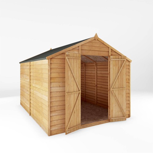10x8 wood garden shed - 10x8, overlap