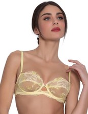 Lise Charmel Frisson D'Or Bra Half Cup Pretty Luxurious Womens Lingerie ACH3061