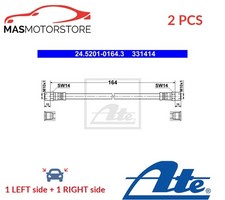 BRAKE HOSE LINE PIPE REAR ATE
