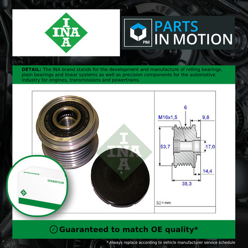 Overrunning alternator pulley - overrunning,