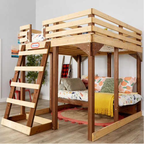 Loft bed wooden - bed,