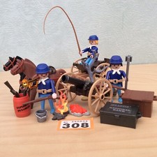 Playmobil Western Cavalry Union Playset: Western ACW Union Soldiers Civil War