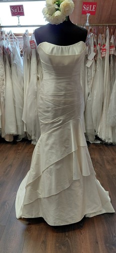 Odette ivory shantung silk - ,