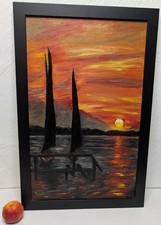 Vintage Expressionist Oil