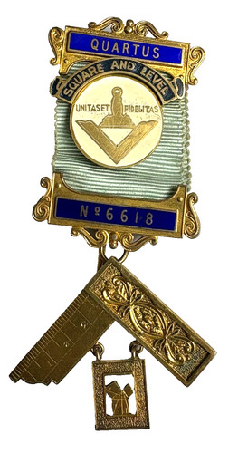 Masonic past master jewel - past,
