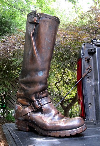 Bronzed engineer boot men - bronzed,